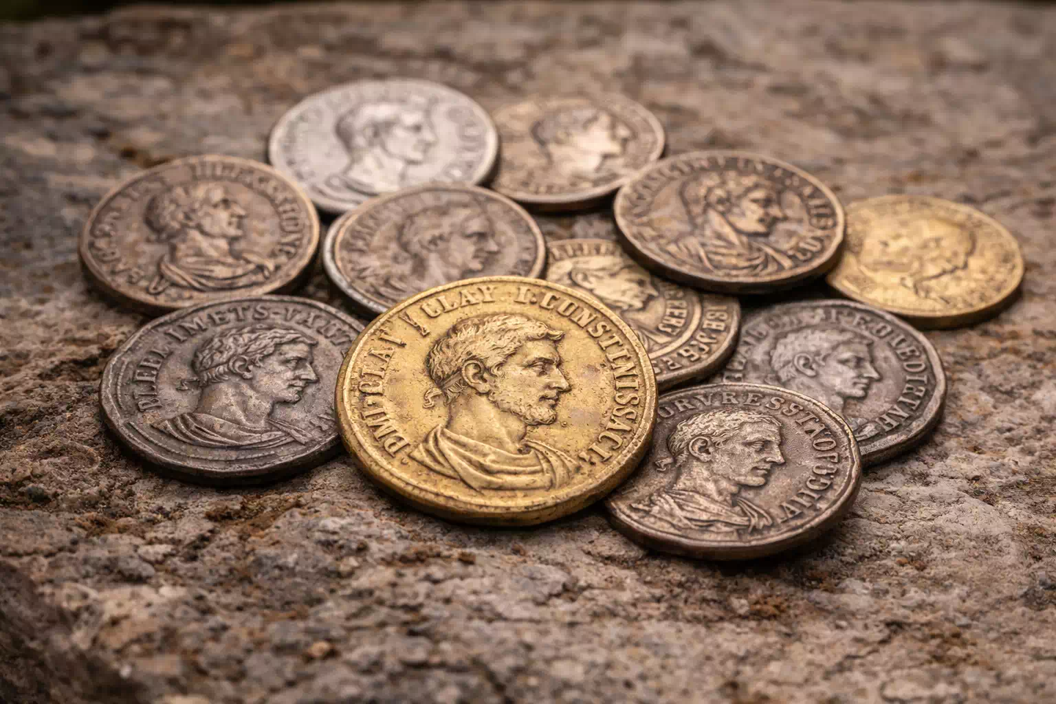 Roman usurpers on coins