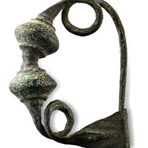 Greek bronze brooch
