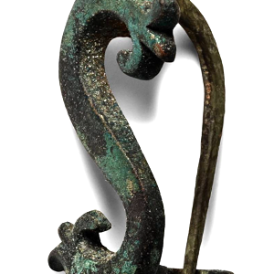 roman plate bronze brooch