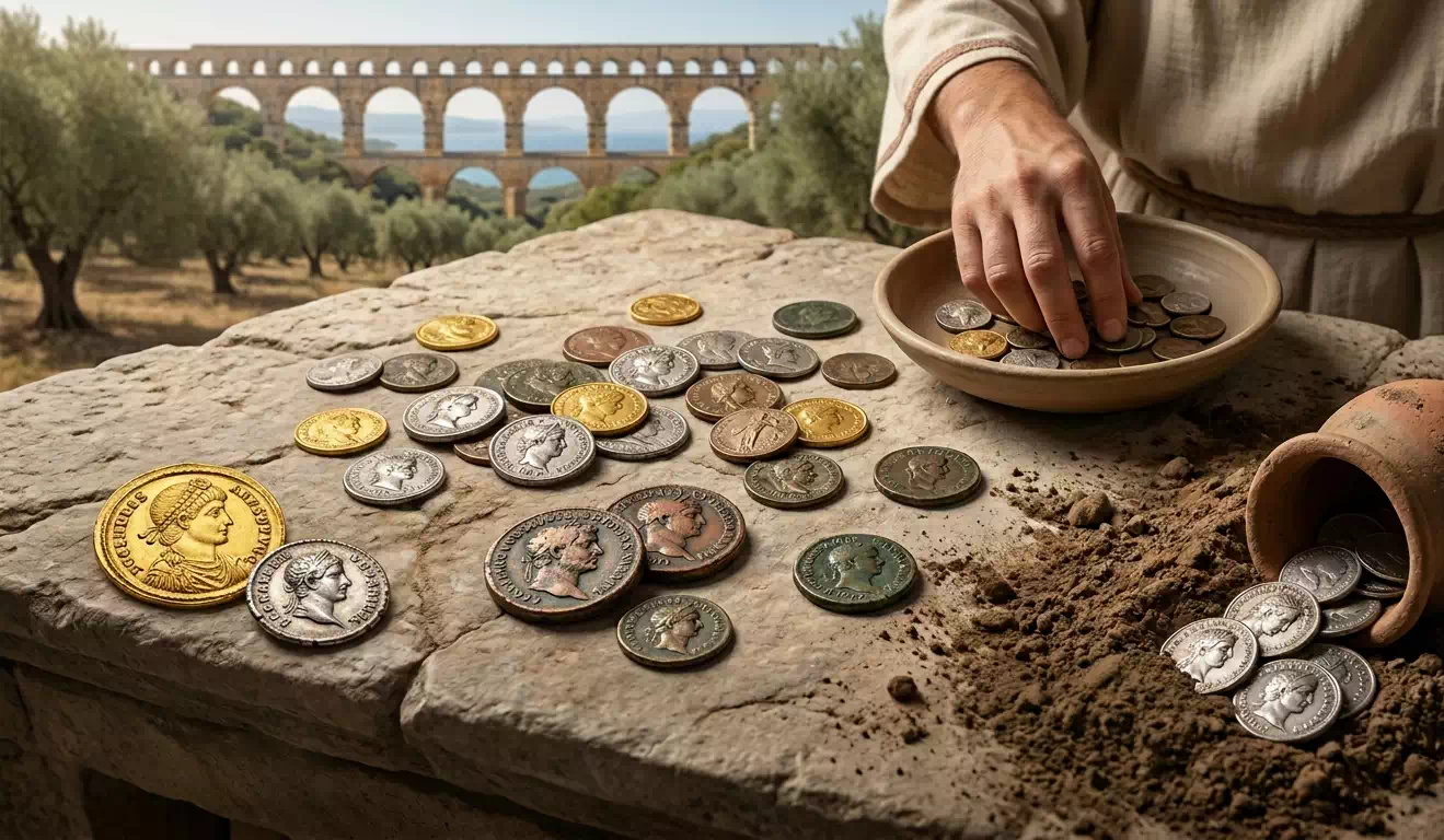 Circulation of Roman coins