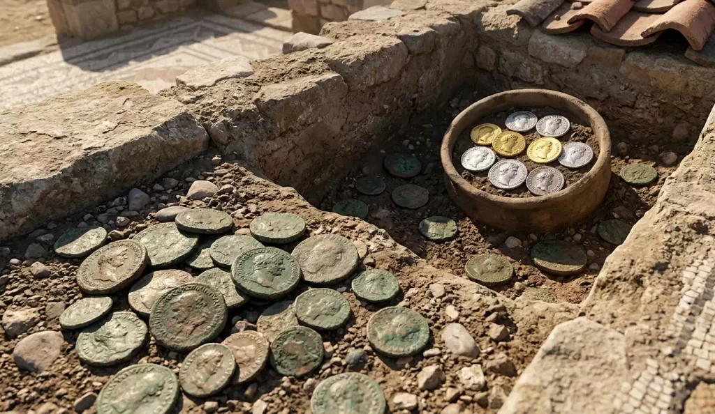 How long were roman coins circulation