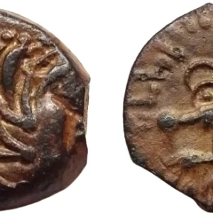 senones bronze coin