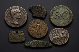Latin legends on Roman coins