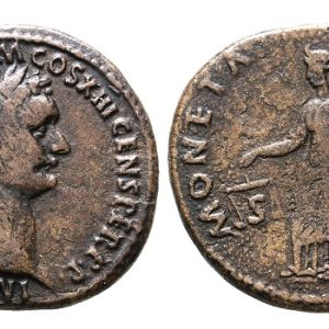 Domitian bronze coin