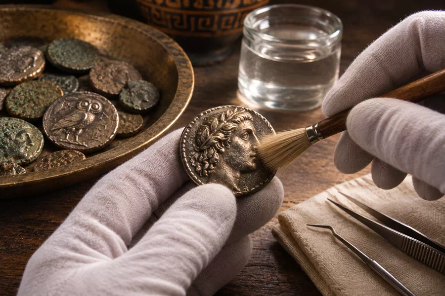 Information about ancient coins cleaning